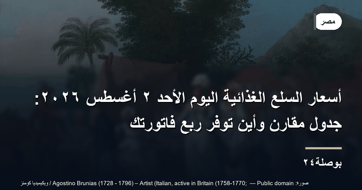 أسعار السلع الغذائية اليوم الأحد ٢ أغسطس ٢٠٢٦: جدول مقارن وأين توفّر ربع فاتورتك