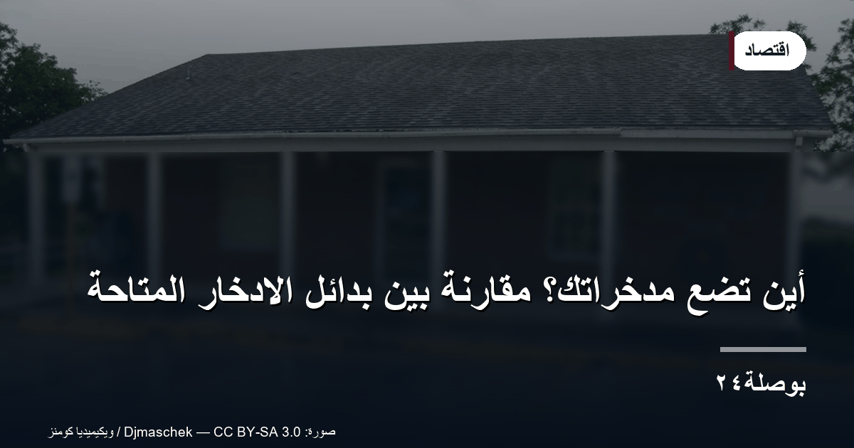 أين تضع مدخراتك؟ مقارنة بين بدائل الادخار المتاحة